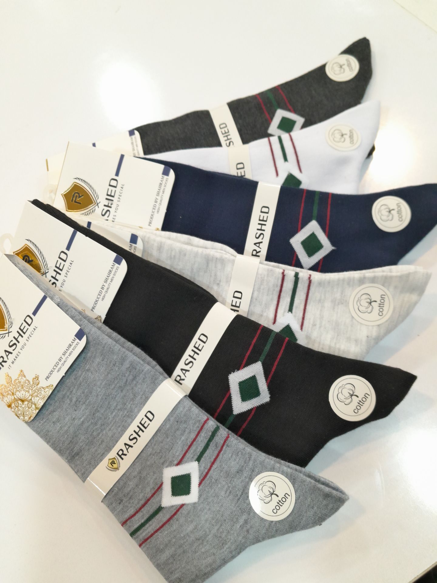 جوراب مردانه ساقدار اعلا طرح لوزینه