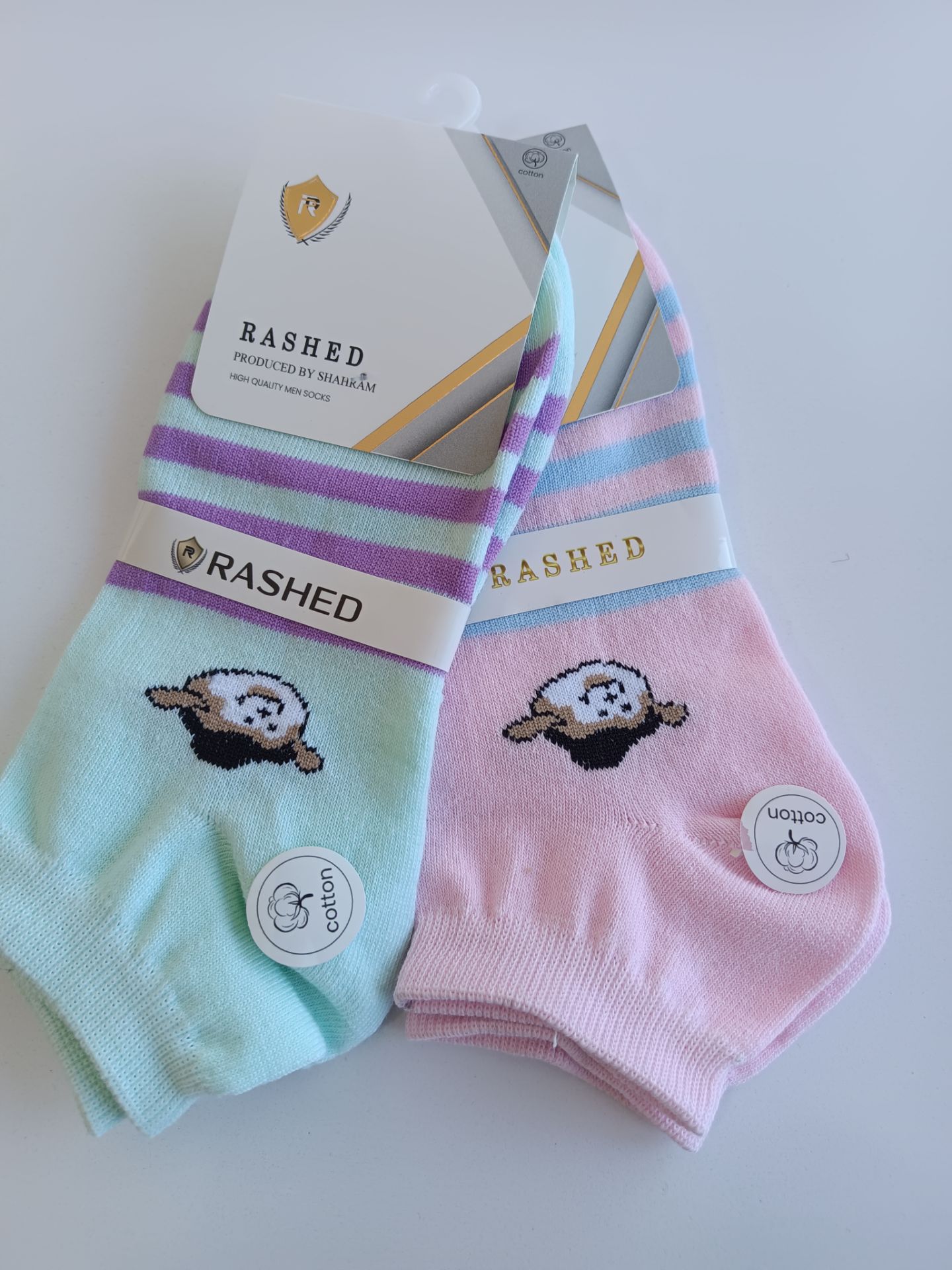 جوراب زنانه مچی اعلا طرح بره دوقلو