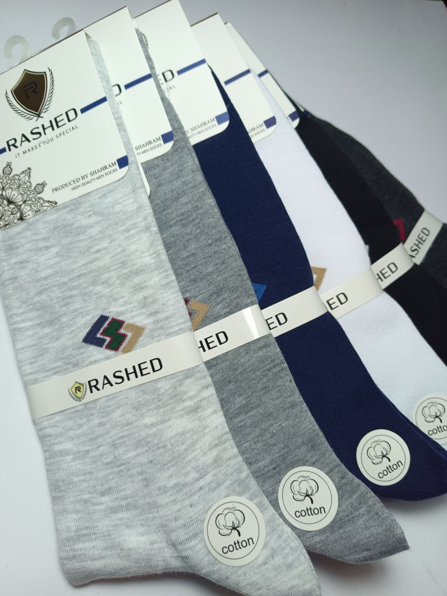 جوراب مردانه ساقدار اعلا طرح نیلی